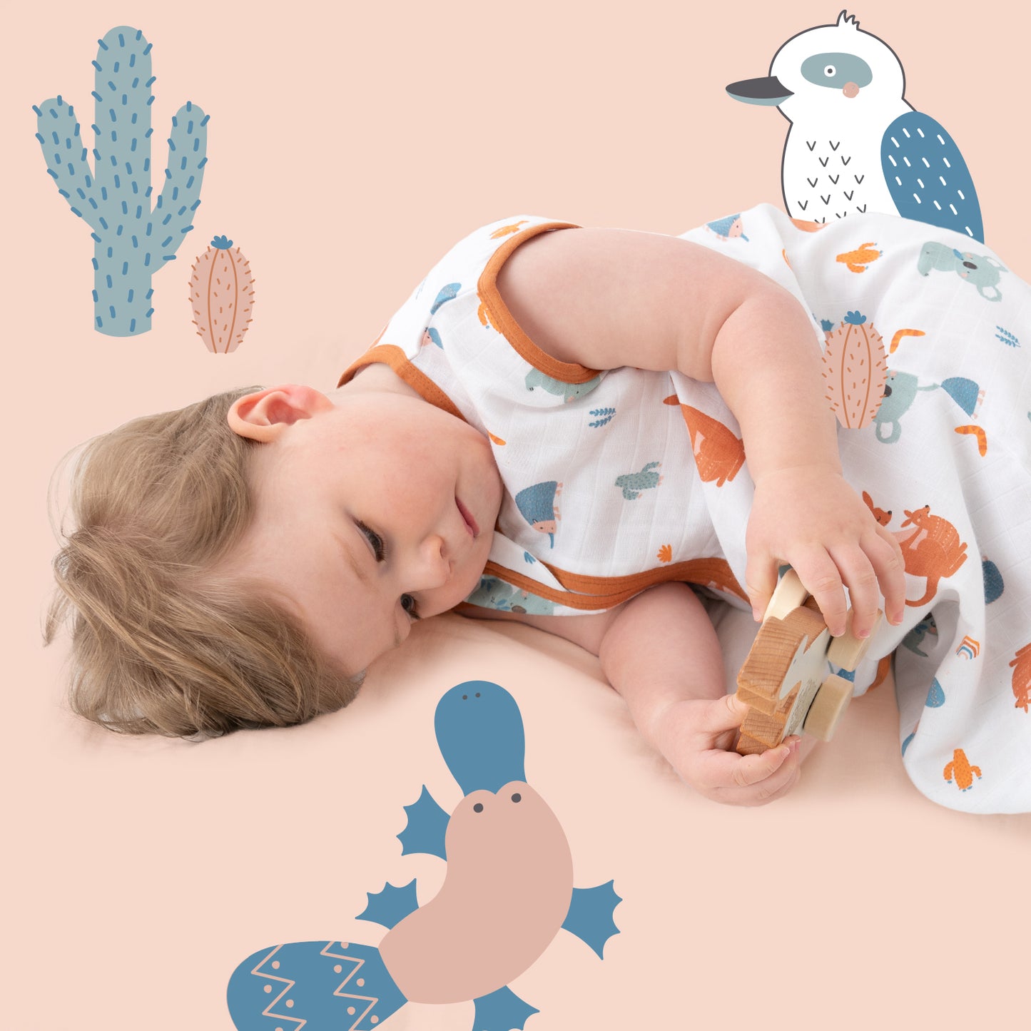 Musselin Babyschlafsack, 0.5 TOG