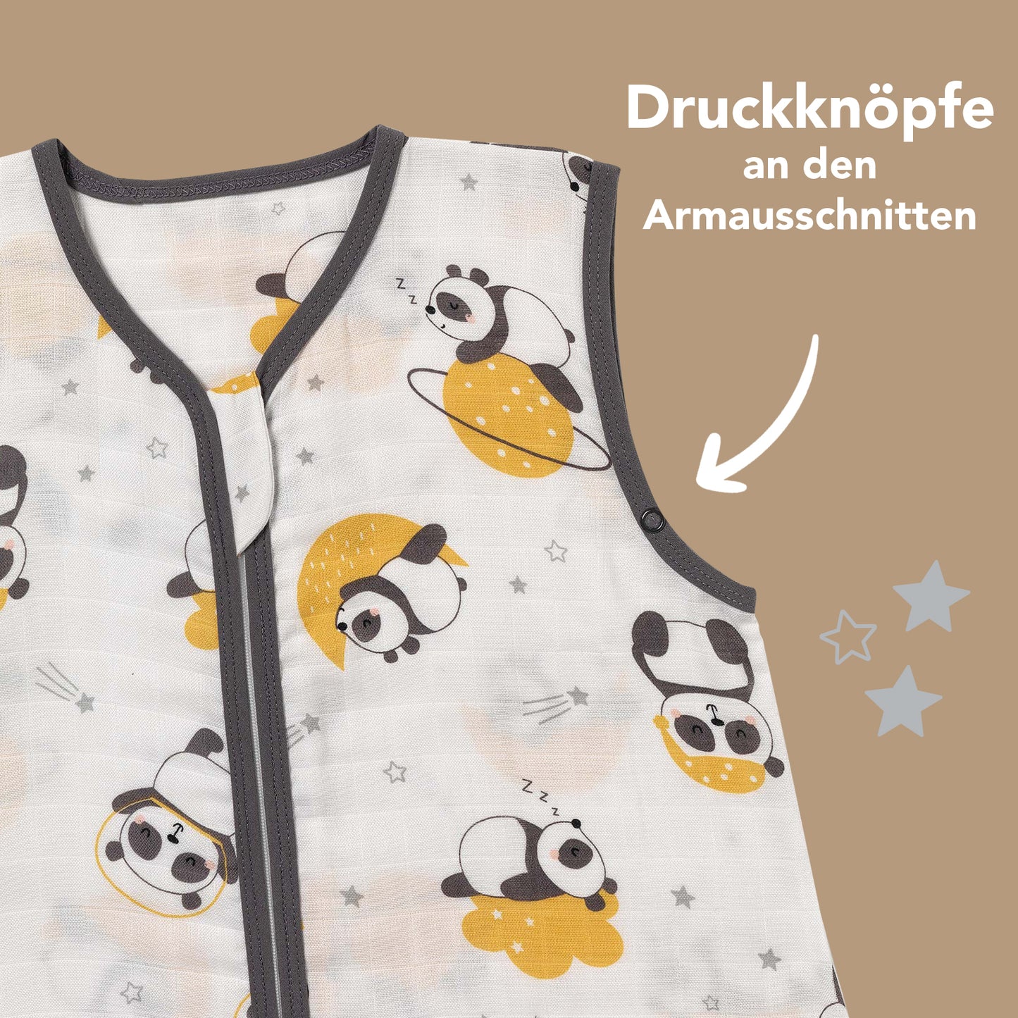 Musselin Babyschlafsack, 0.5 TOG