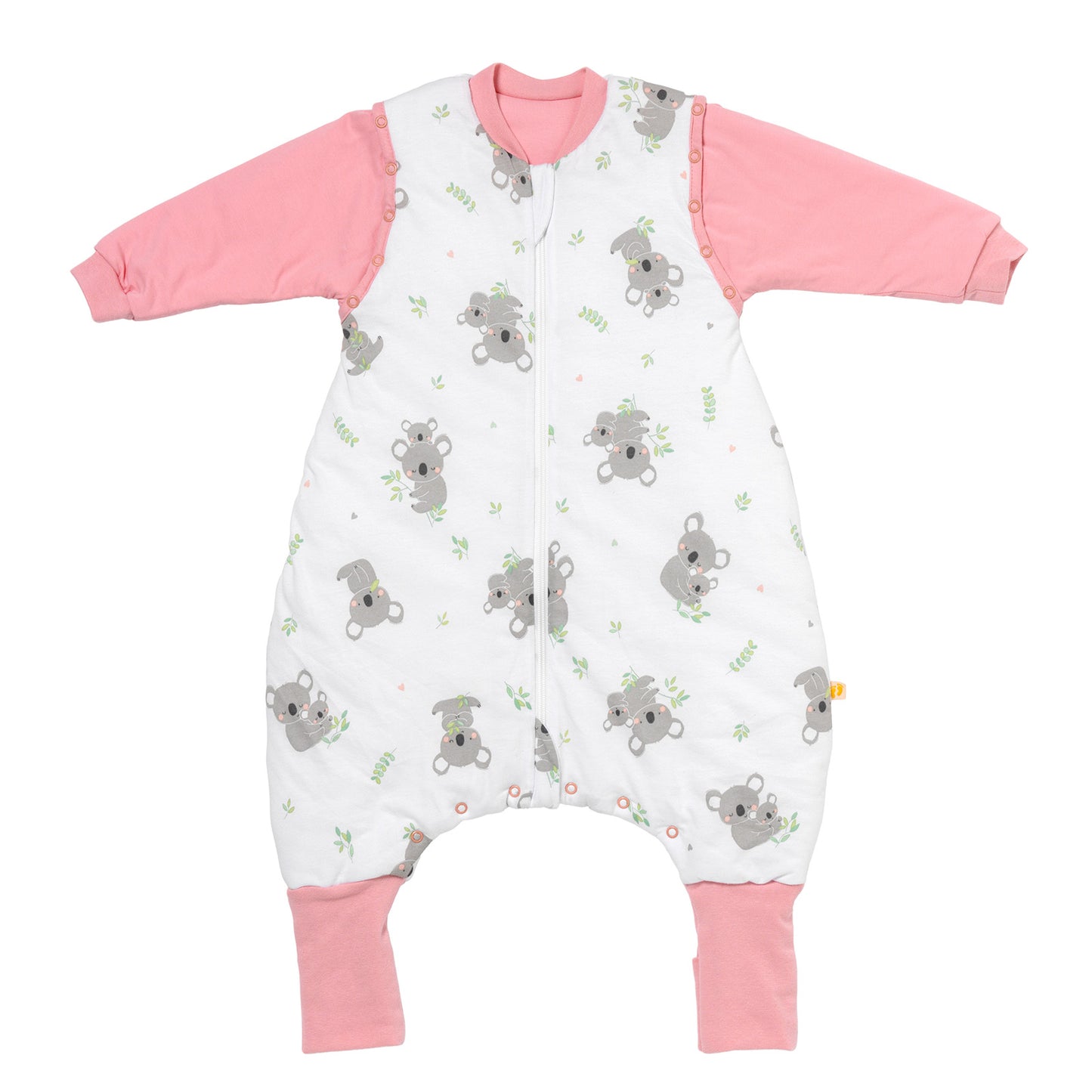 Schlafsack mit Füßen, umklappbaren Bündchen und Ärmeln, 1.0 TOG