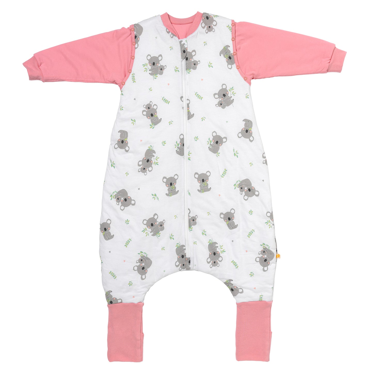 Schlafsack mit Füßen, umklappbaren Bündchen und Ärmeln, 1.0 TOG