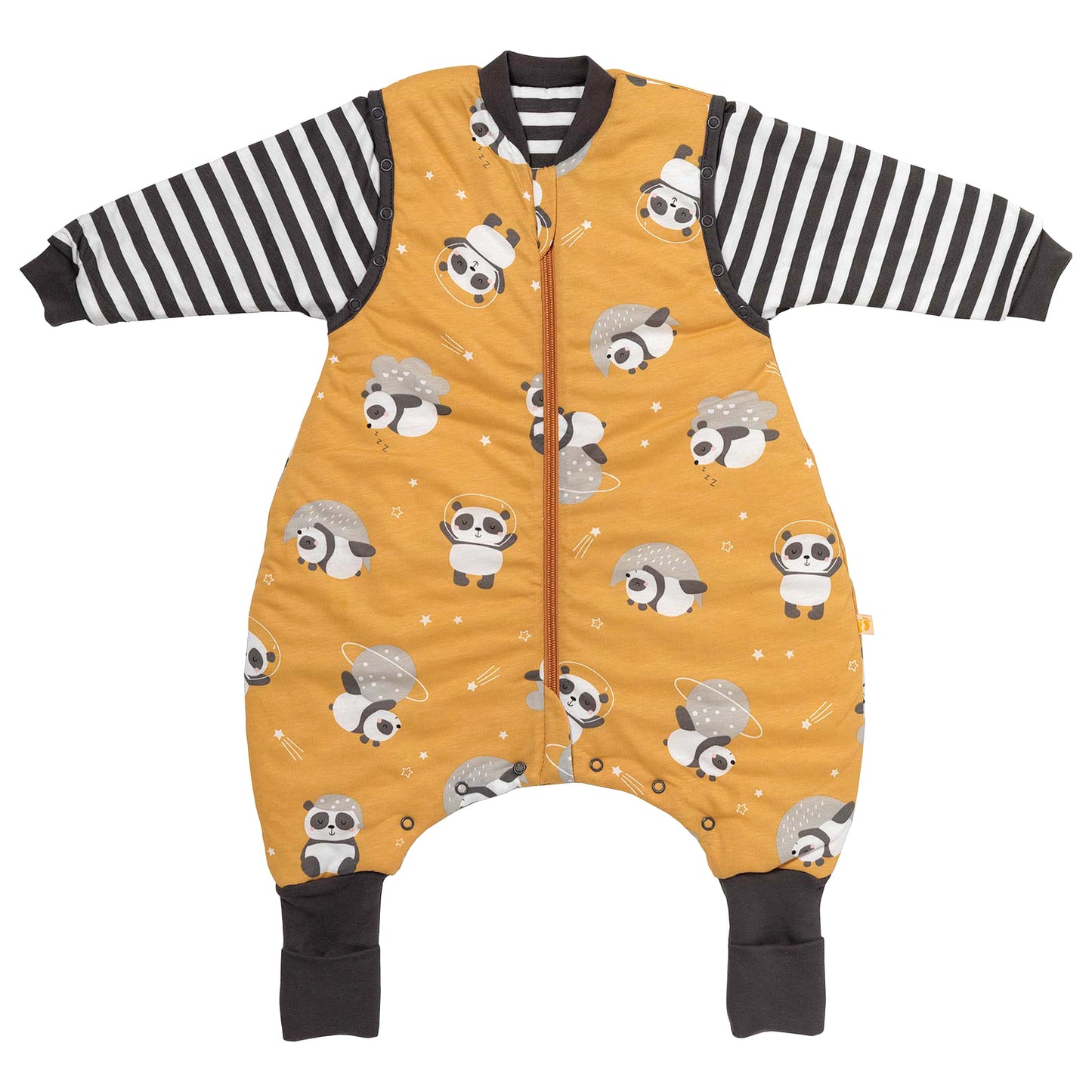 Schlafsack mit Füßen, umklappbaren Bündchen und Ärmeln, 1.0 TOG