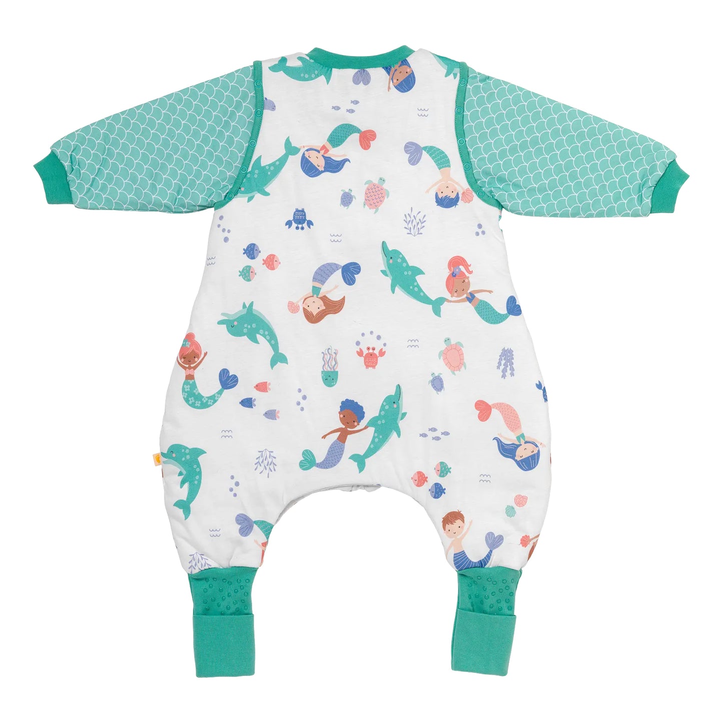 Schlafsack mit Füßen, umklappbaren Bündchen und Ärmeln, 1.0 TOG