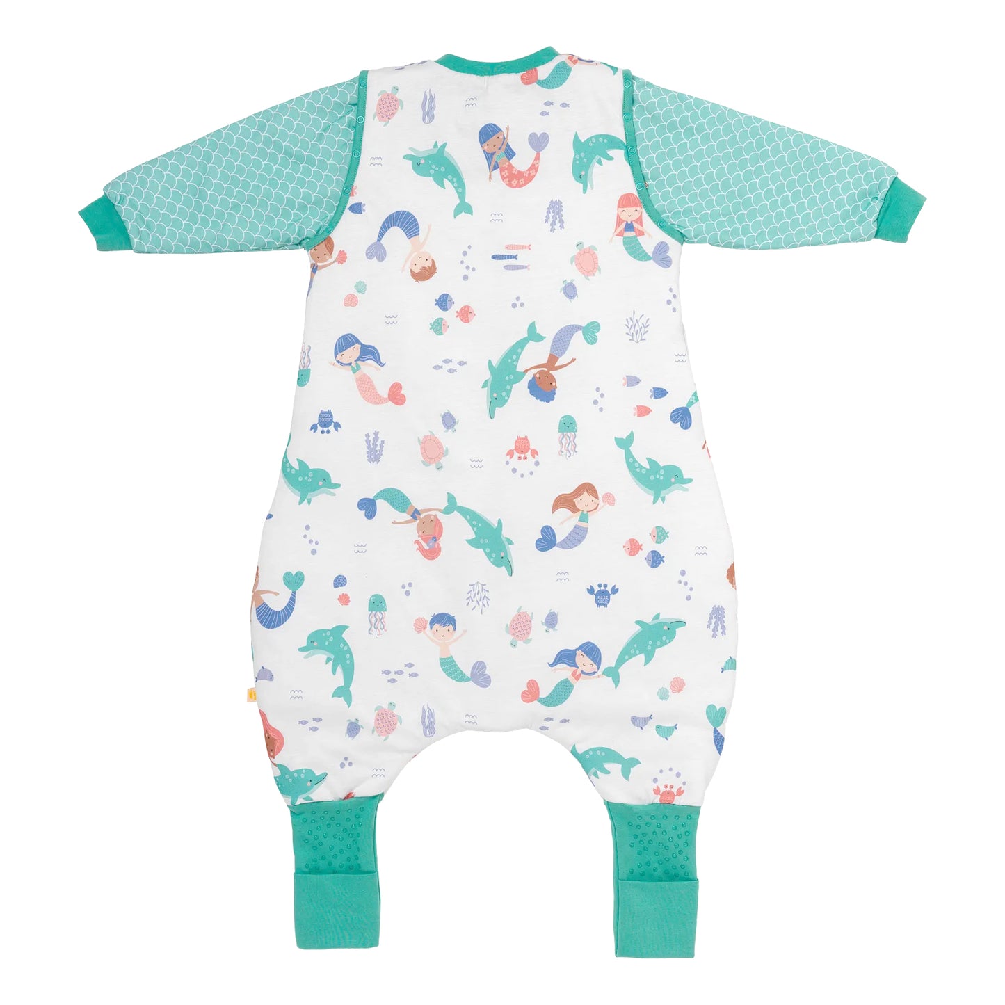 Schlafsack mit Füßen, umklappbaren Bündchen und Ärmeln, 1.0 TOG