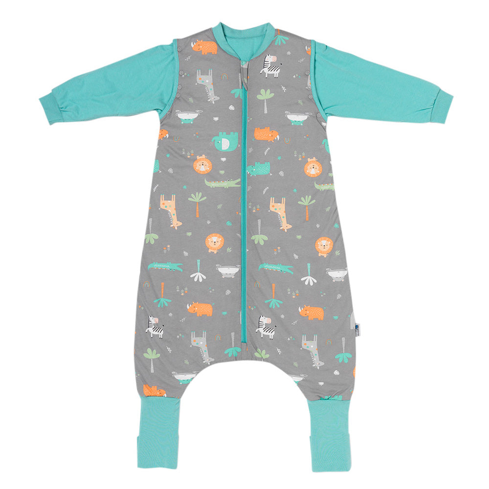 Schlafsack mit Füßen, umklappbaren Bündchen und Ärmeln, 1.0 TOG