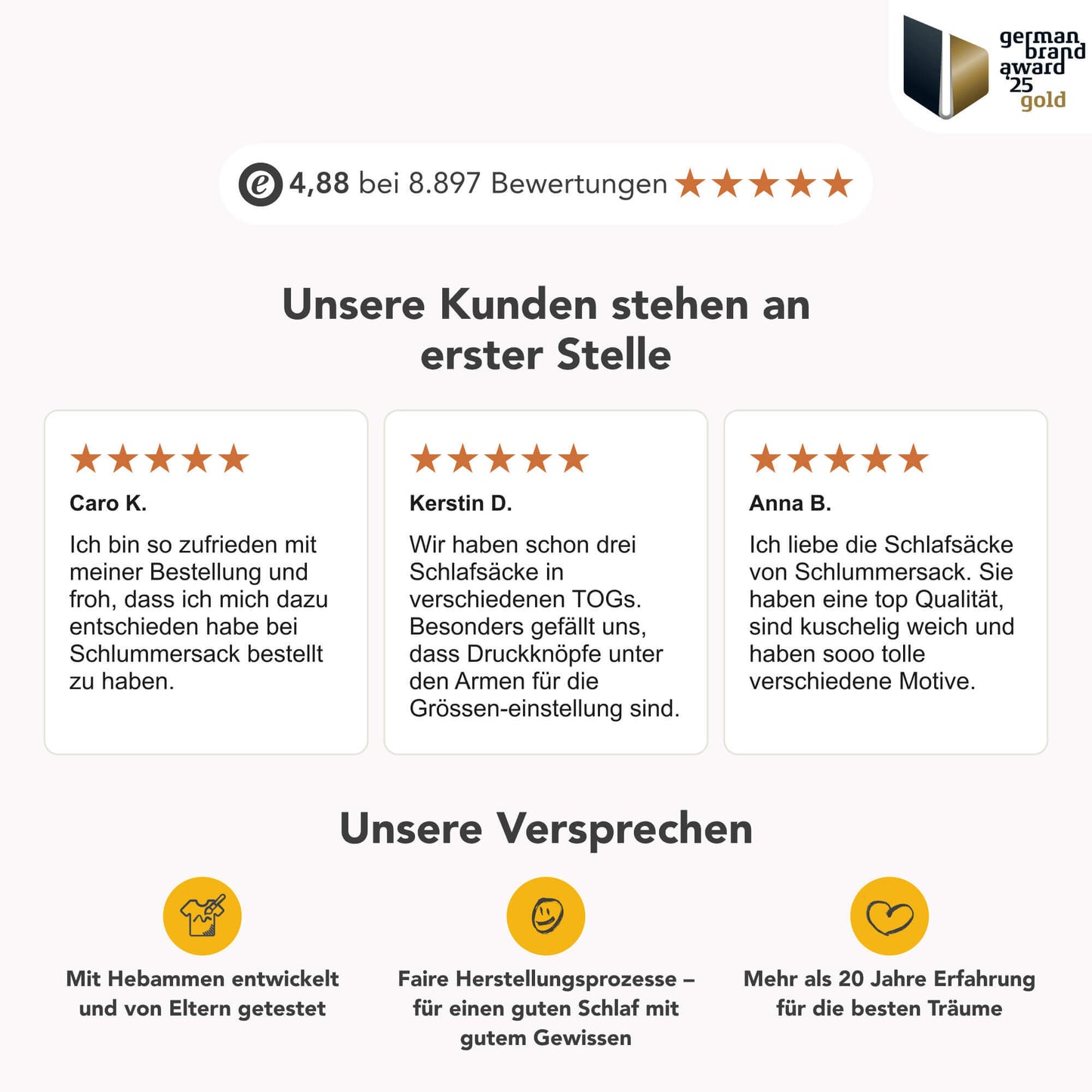 Schlafsack mit Füßen für Erwachsene mit umklappbaren Bündchen, 2.5 TOG