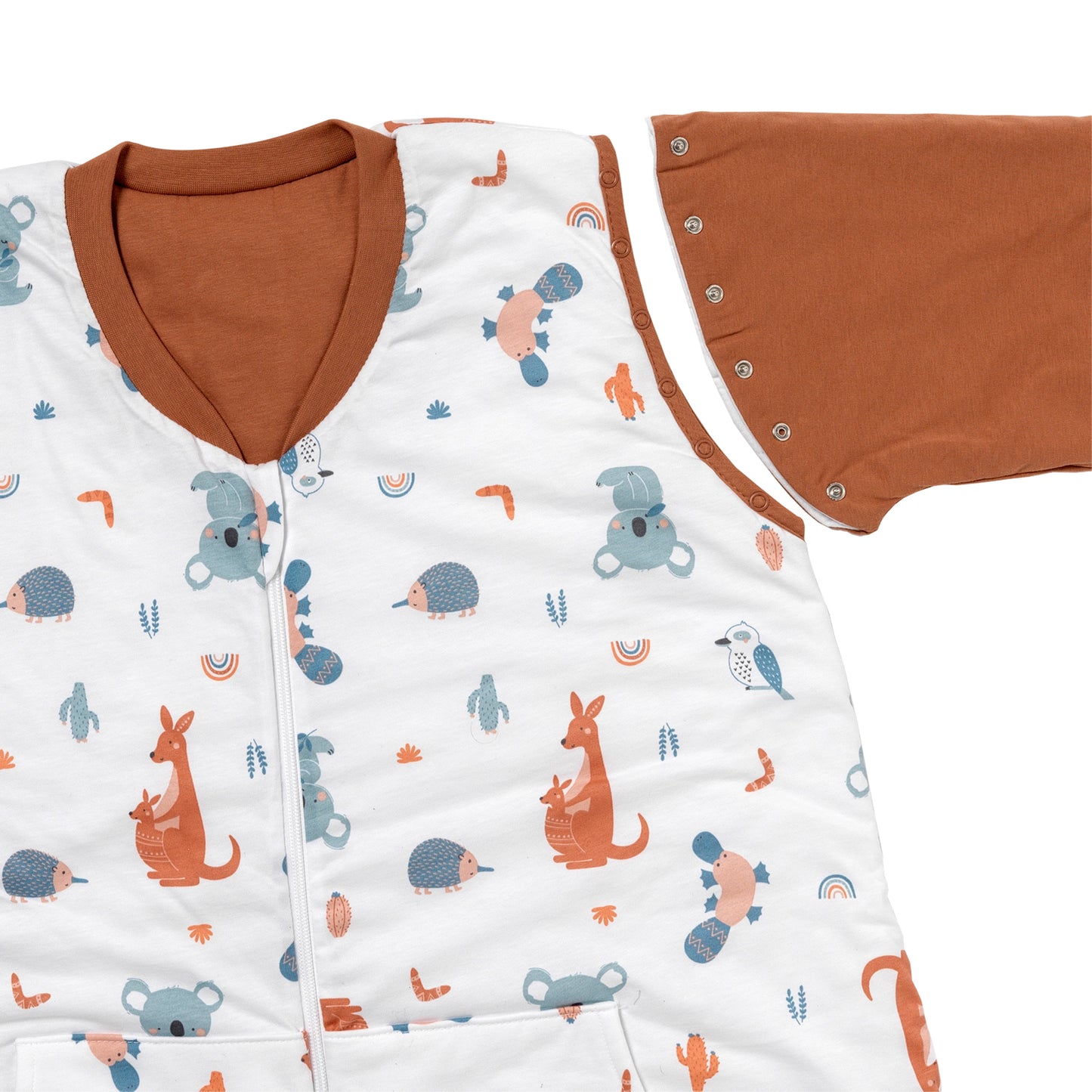 Schlafsack mit Füßen für Erwachsene mit umklappbaren Bündchen, 3.5 TOG