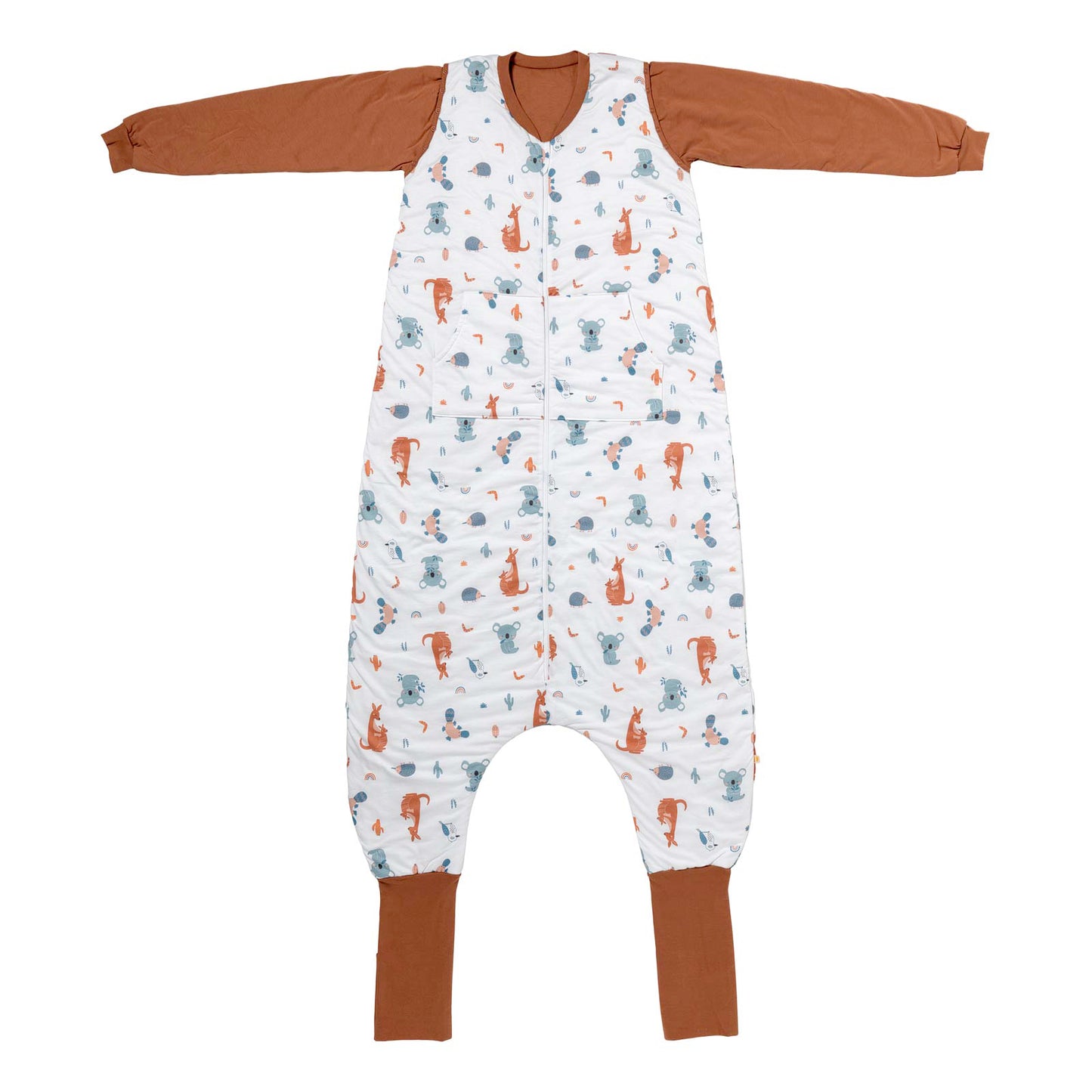 Schlafsack mit Füßen für Erwachsene mit umklappbaren Bündchen, 3.5 TOG