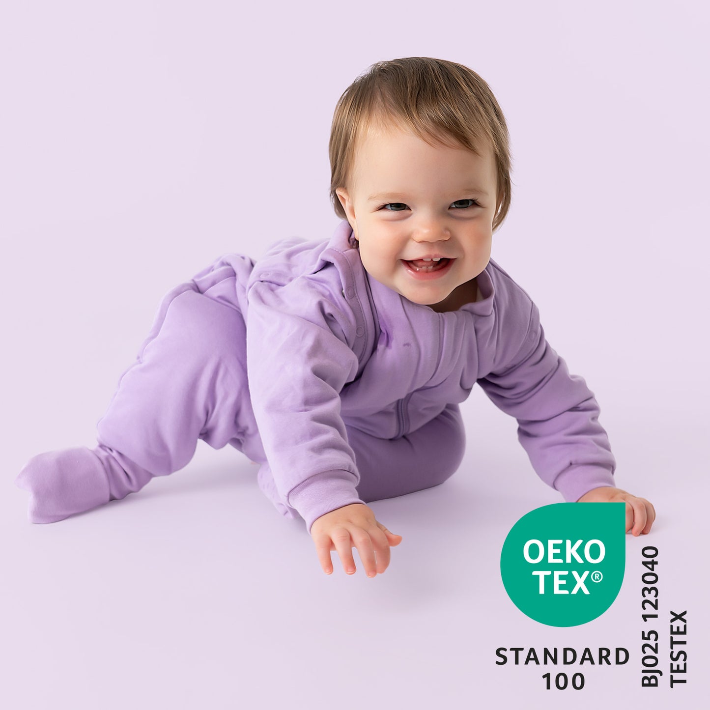 Schlafsack mit Füßen und umklappbaren Bündchen, 2.5 TOG