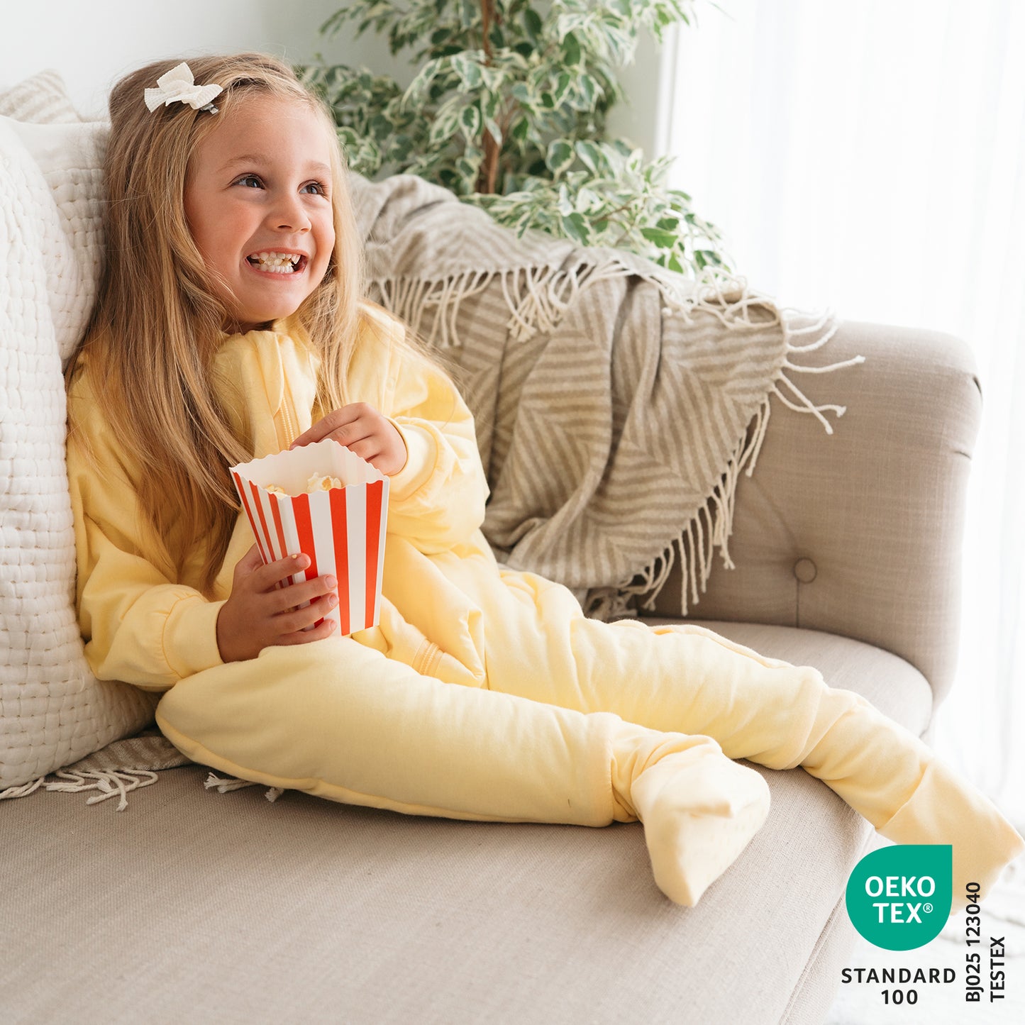 Schlafsack mit Füßen und umklappbaren Bündchen, 2.5 TOG