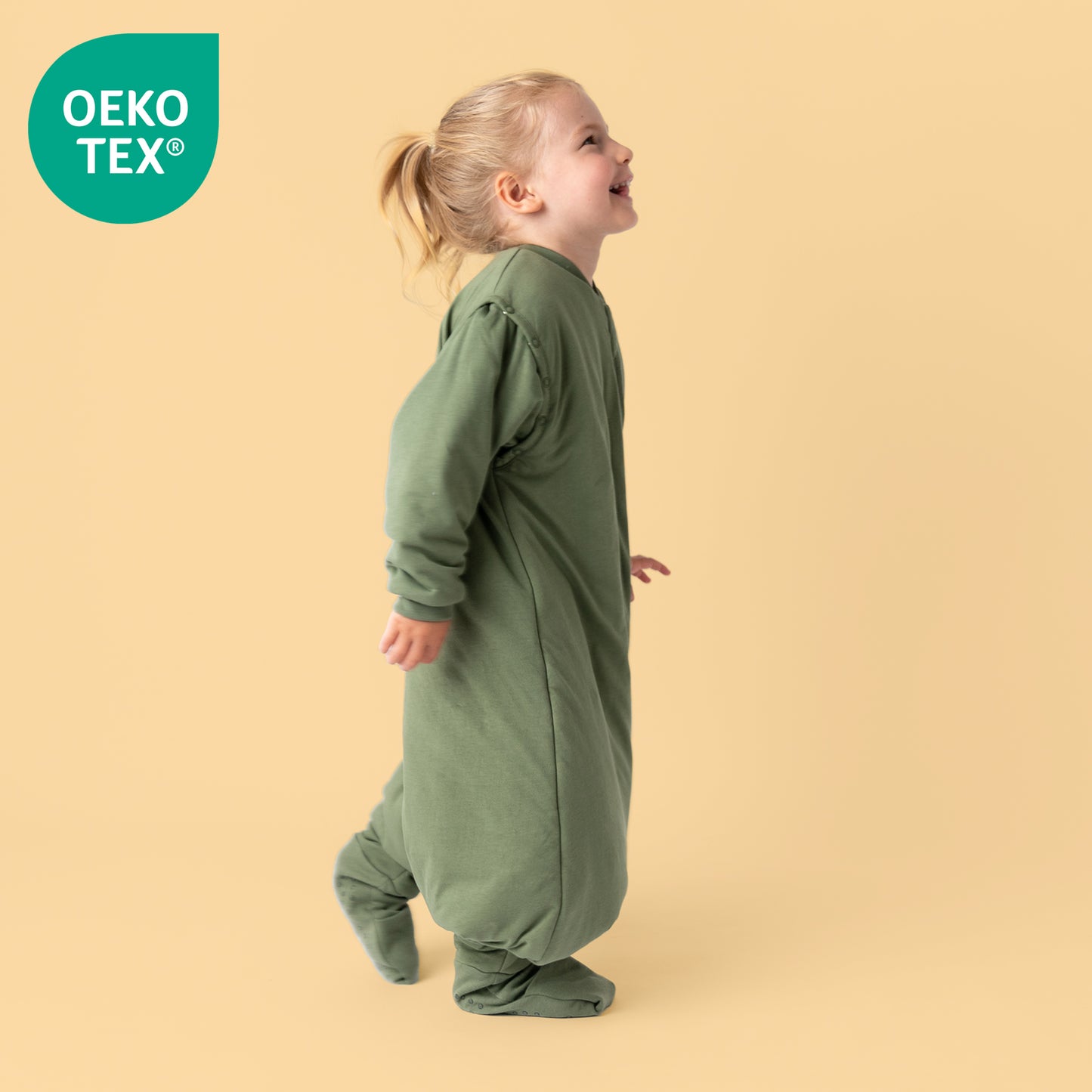 Schlafsack mit Füßen und umklappbaren Bündchen 2.5 Tog