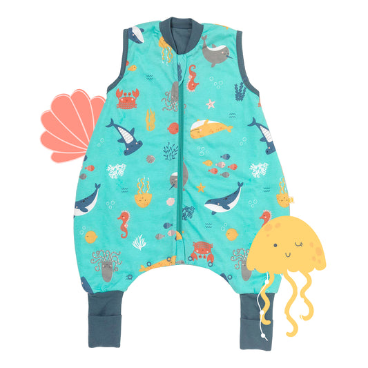 Schlafsack mit Füßen und umklappbaren Bündchen 1.0 TOG