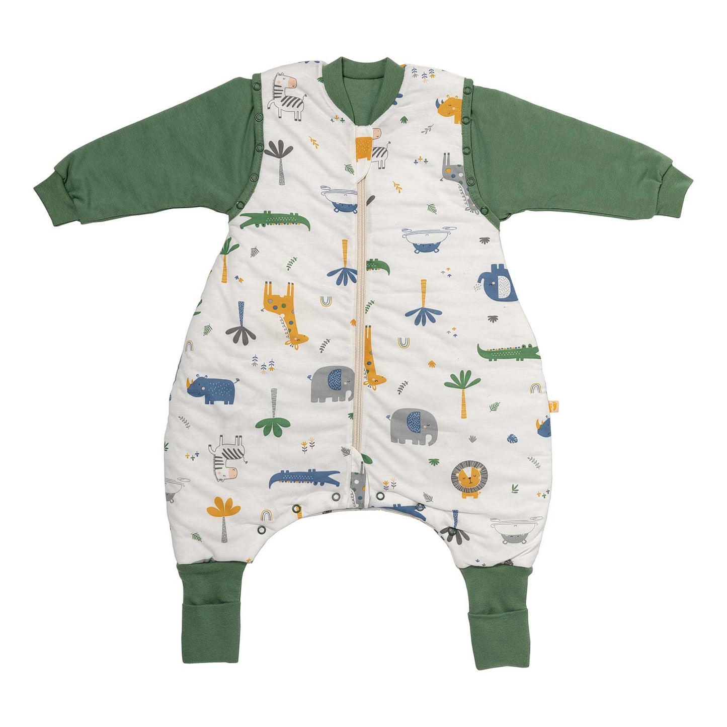 Schlafsack mit Füßen, umklappbaren Bündchen und Ärmeln, 1.0 TOG