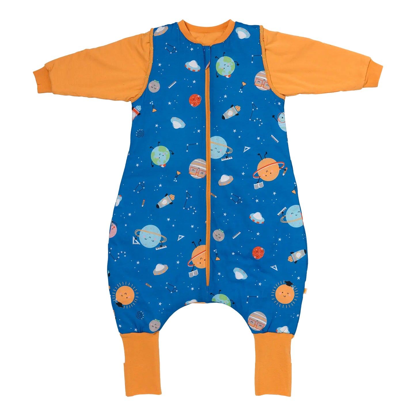 Schlafsack mit Füßen und umklappbaren Bündchen, 3.5 TOG