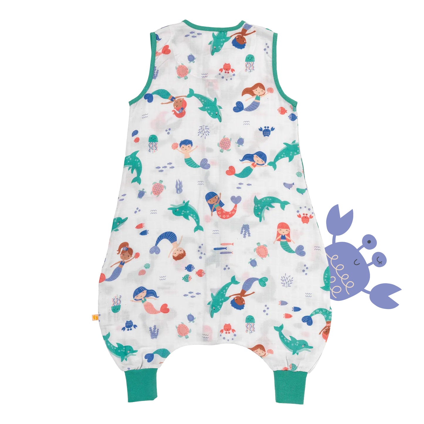 Musselin Schlafsack mit Füßen, 0.5 TOG