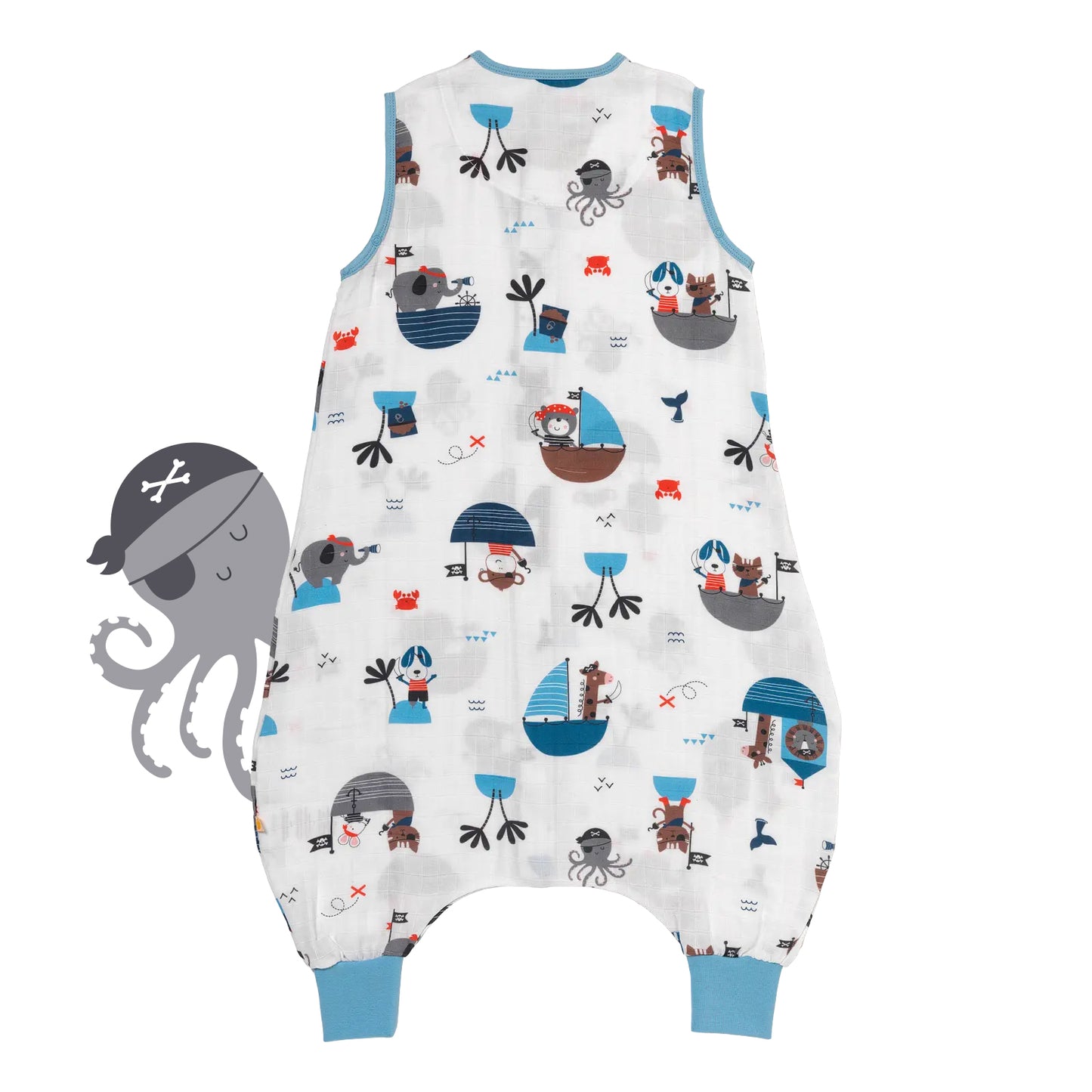 Musselin Schlafsack mit Füßen, 0.5 TOG