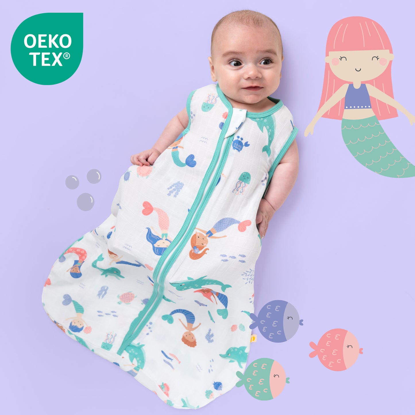 Musselin Babyschlafsack, 0.5 TOG