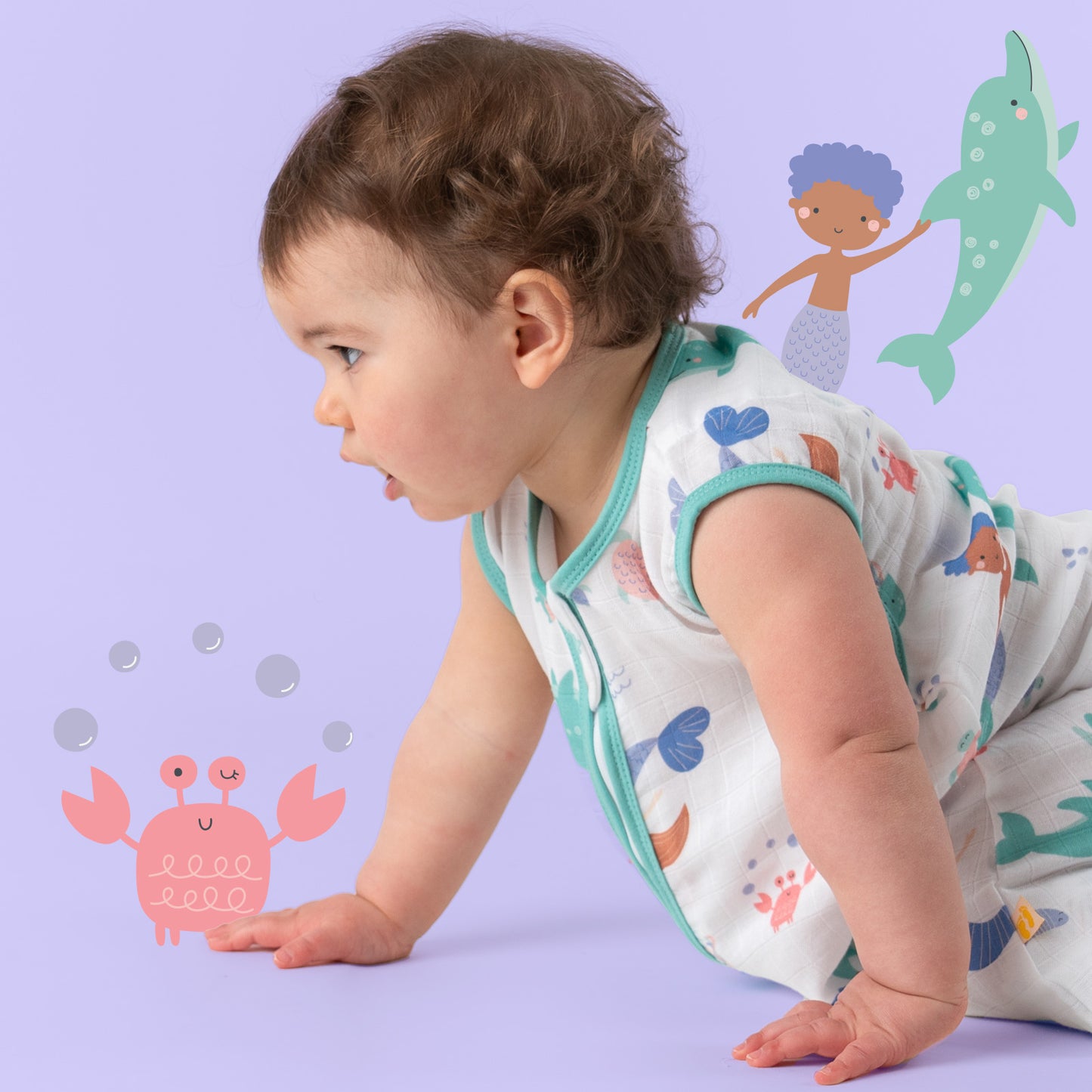 Musselin Babyschlafsack, 0.5 TOG