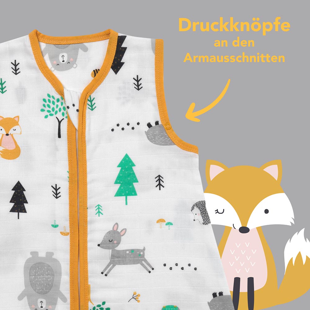 Musselin Babyschlafsack, 0.5 TOG