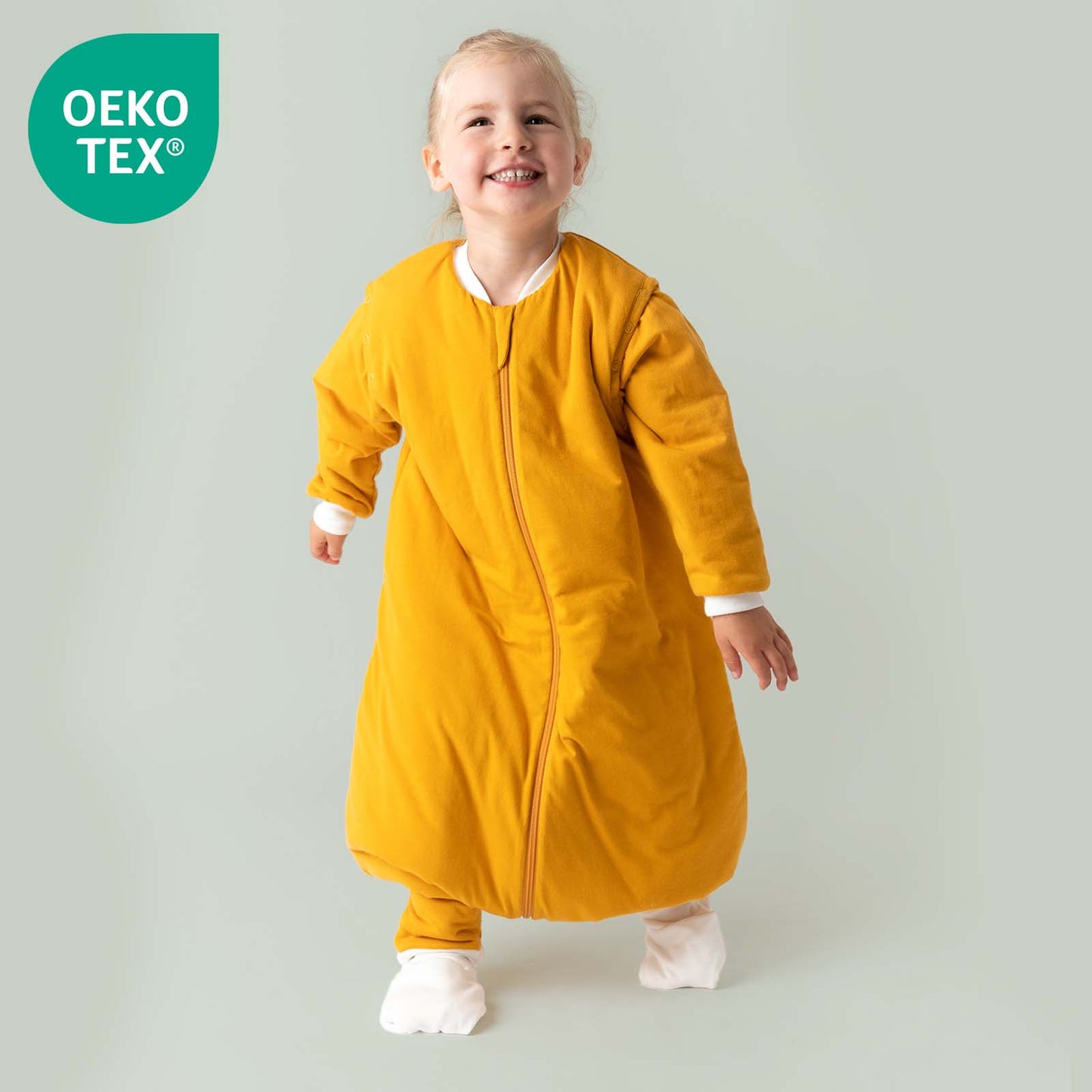 Schlafsack mit Füßen und umklappbaren Bündchen 2.5 Tog