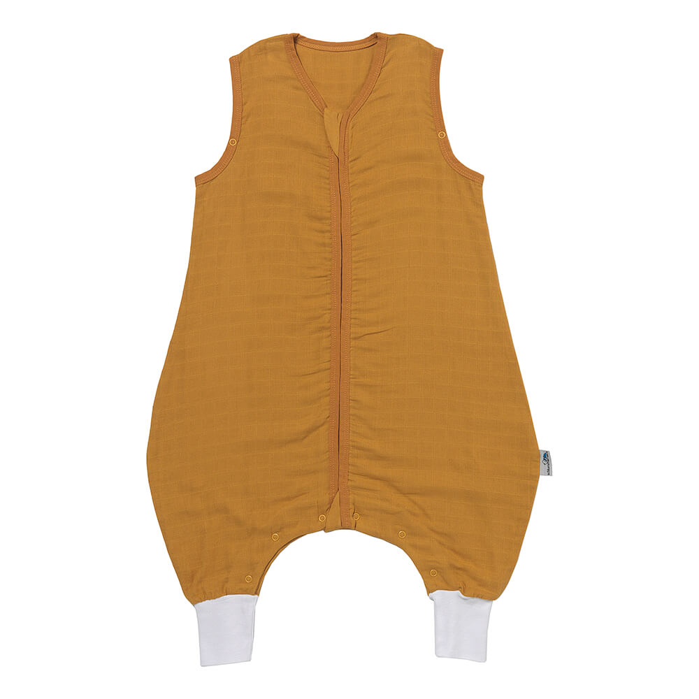 Musselin Schlafsack mit Füßen 0.5 Tog_Safran_1_422