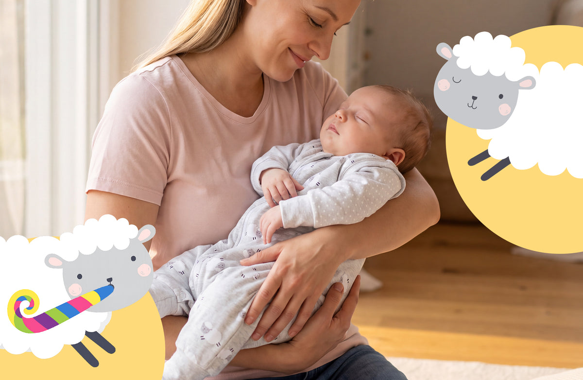 Schlafsack für Babys im Schäfchen-Design gewinnen