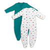 Bio Baby-Schlafanzug langarm 2er Pack