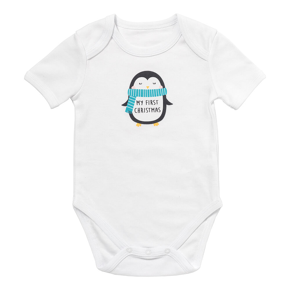 Bio Baby-Body Slogan kurzarm