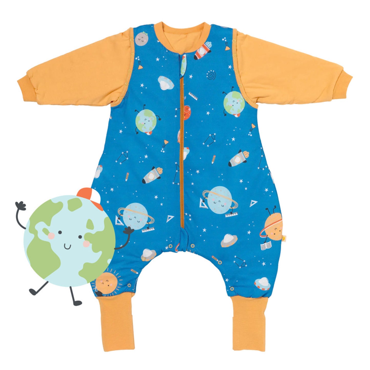 Schlafsack mit Füßen umklappbaren Bündchen und Ärmeln 1.0 TOG_Space_1182_1