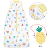 Babyschlafsack 1.0 TOG_Fruchtathleten_Vorderseite mit Armausschnitt_1187