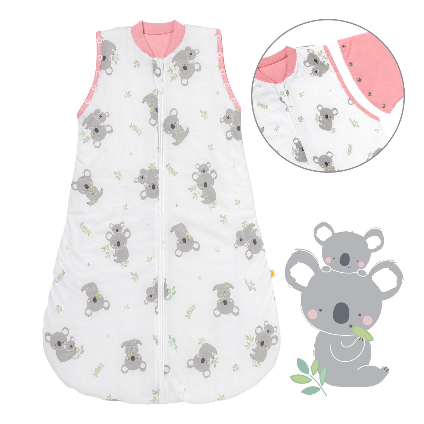 Babyschlafsack 1.0 TOG_Koala_Vorderseite mit Armausschnitt_1187