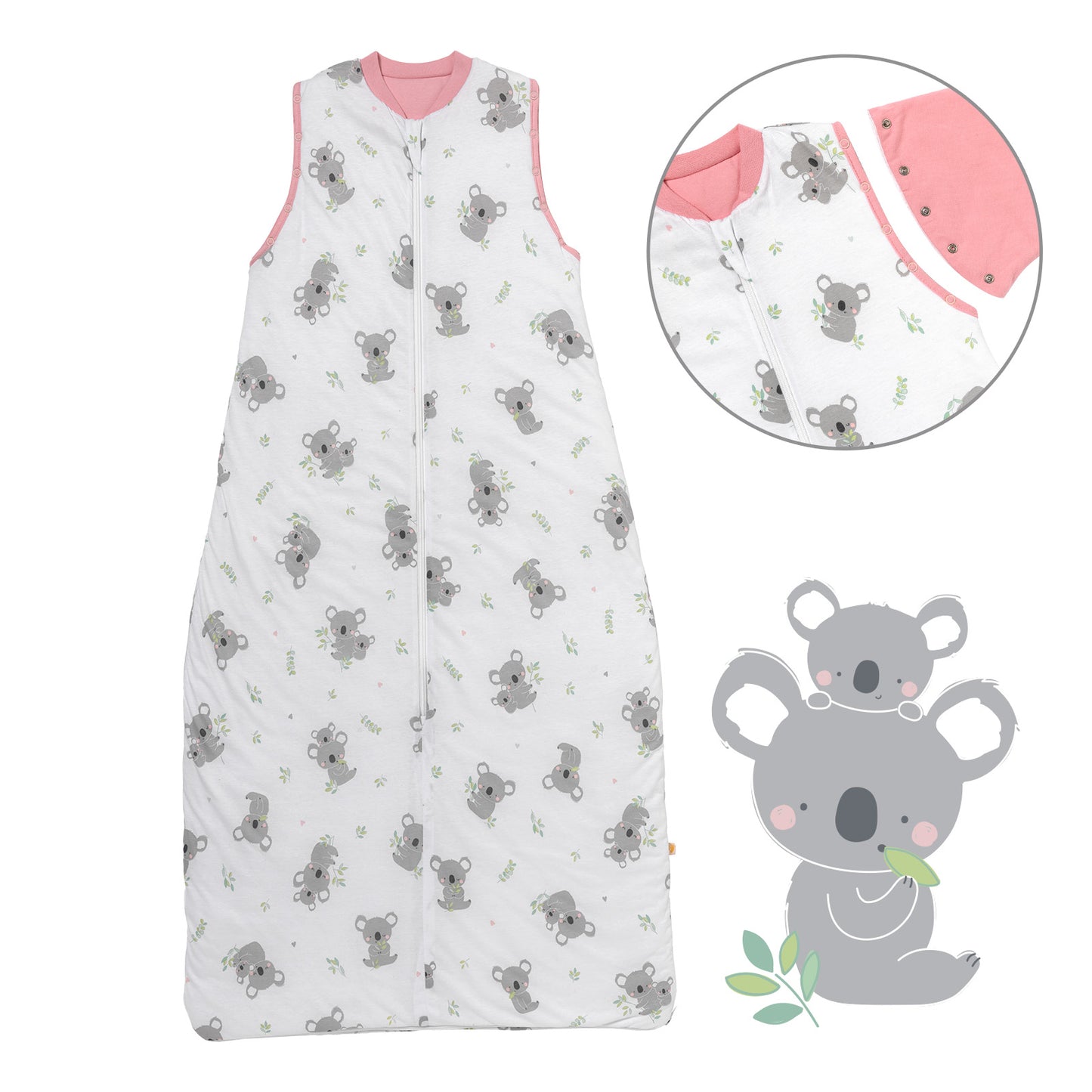 Babyschlafsack 1.0 TOG_Koala_Vorderseite mit Armausschnitt_1187