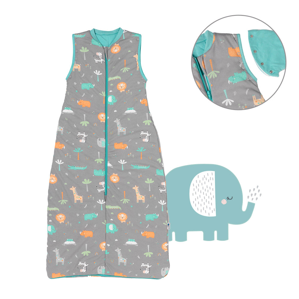 Babyschlafsack 1.0 TOG_Safari_Vorderseite mit Armausschnitt_1187