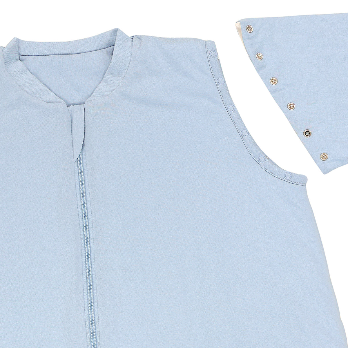 Schlafsack mit Füßen für Erwachsene mit umklappbaren Bündchen 3.5 TOG_Blue Ice_Armausschnitt_1189