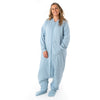 Schlafsack mit Füßen für Erwachsene mit umklappbaren Bündchen und Ärmeln 1.0 TOG_Blue Ice_Beispielfoto_1190