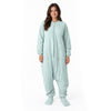 Schlafsack mit Füßen für Erwachsene mit umklappbaren Bündchen und Ärmeln 1.0 TOG_Salbei_Beispielfoto_1190