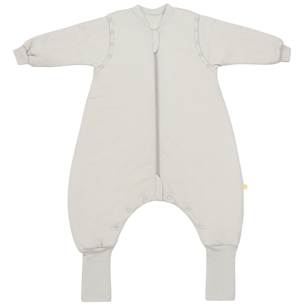 Schlafsack mit Füßen umklappbaren Bündchen und Ärmeln 1.0 TOG_Taupe_Vorderseite_1200