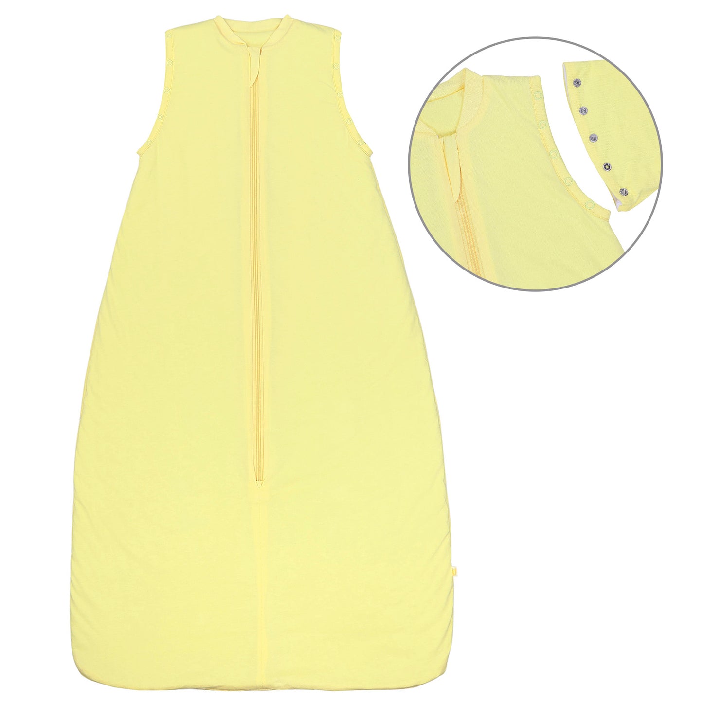 Babyschlafsack 1.0 TOG_Popcorn_Vorderseite mit Armausschnitt_1201