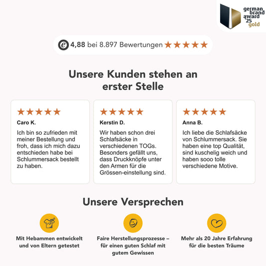 Schlafsack mit Füßen und umklappbaren Bündchen, 2.5 TOG - (Bild-38)