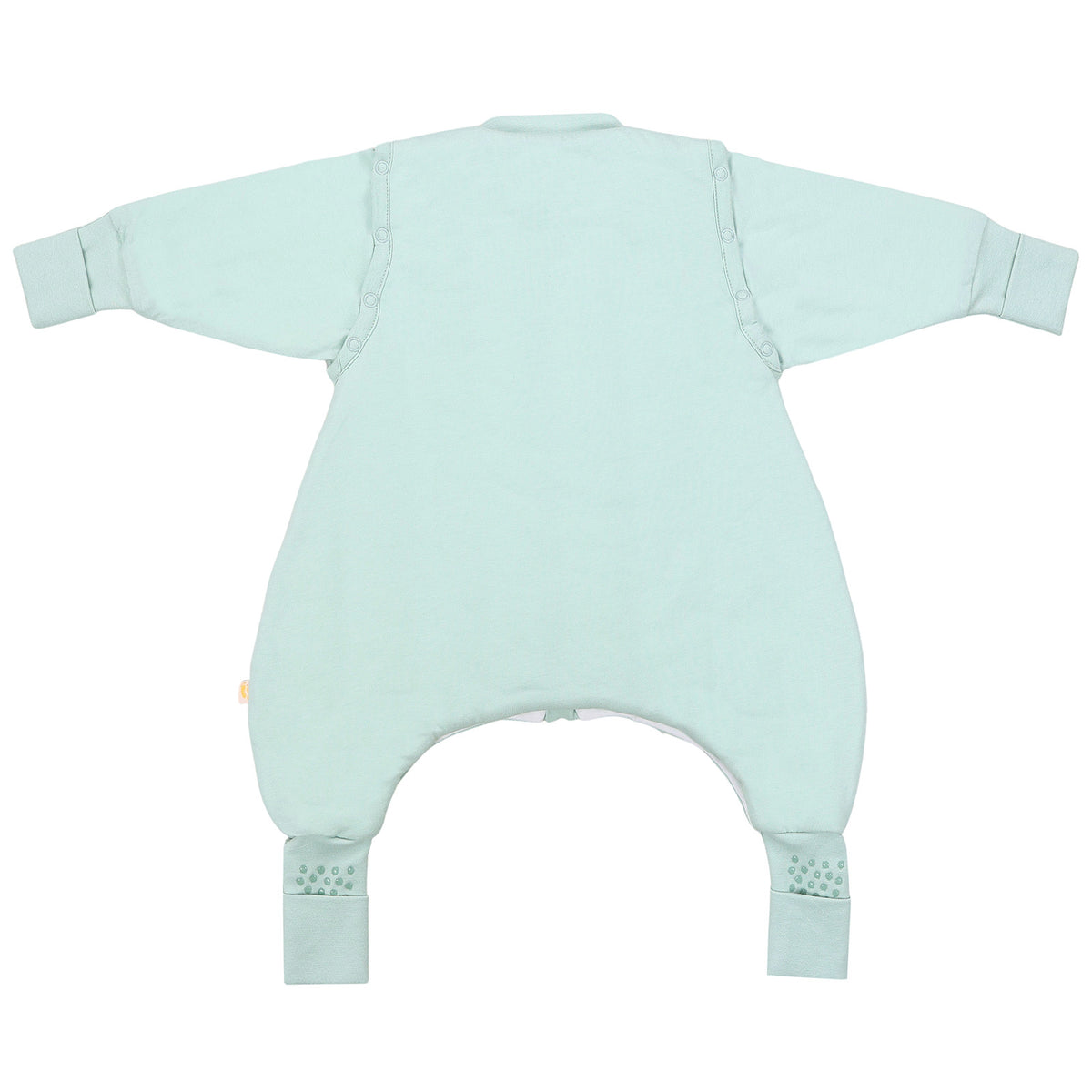 Schlafsack mit Füßen und umklappbaren Bündchen 2.5 TOG_Salbei_Rückseite_1202