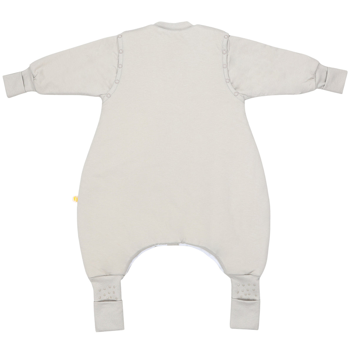 Schlafsack mit Füßen und umklappbaren Bündchen 2.5 TOG_Taupe_Rückseite_1202