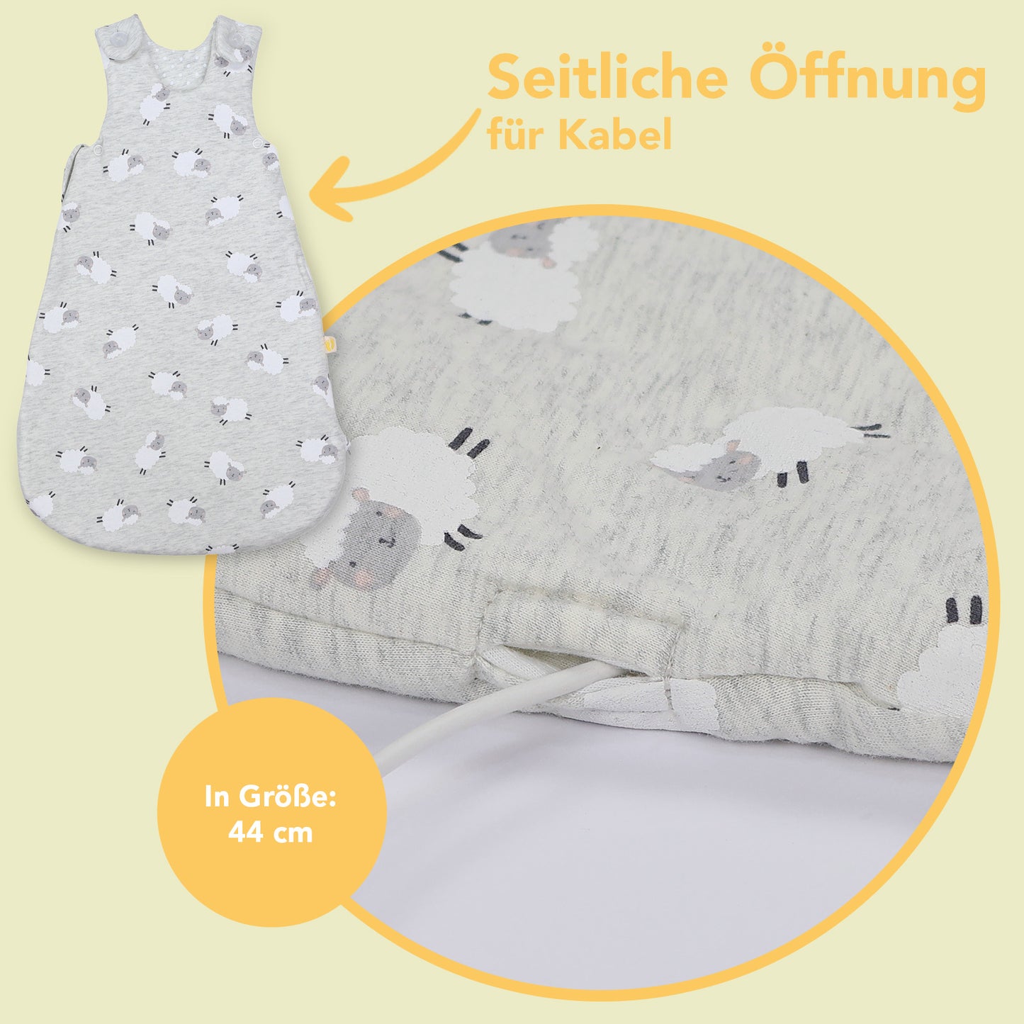Babyschlafsack 1.0 TOG_Schäfchen_Detailaufnahme3_1204