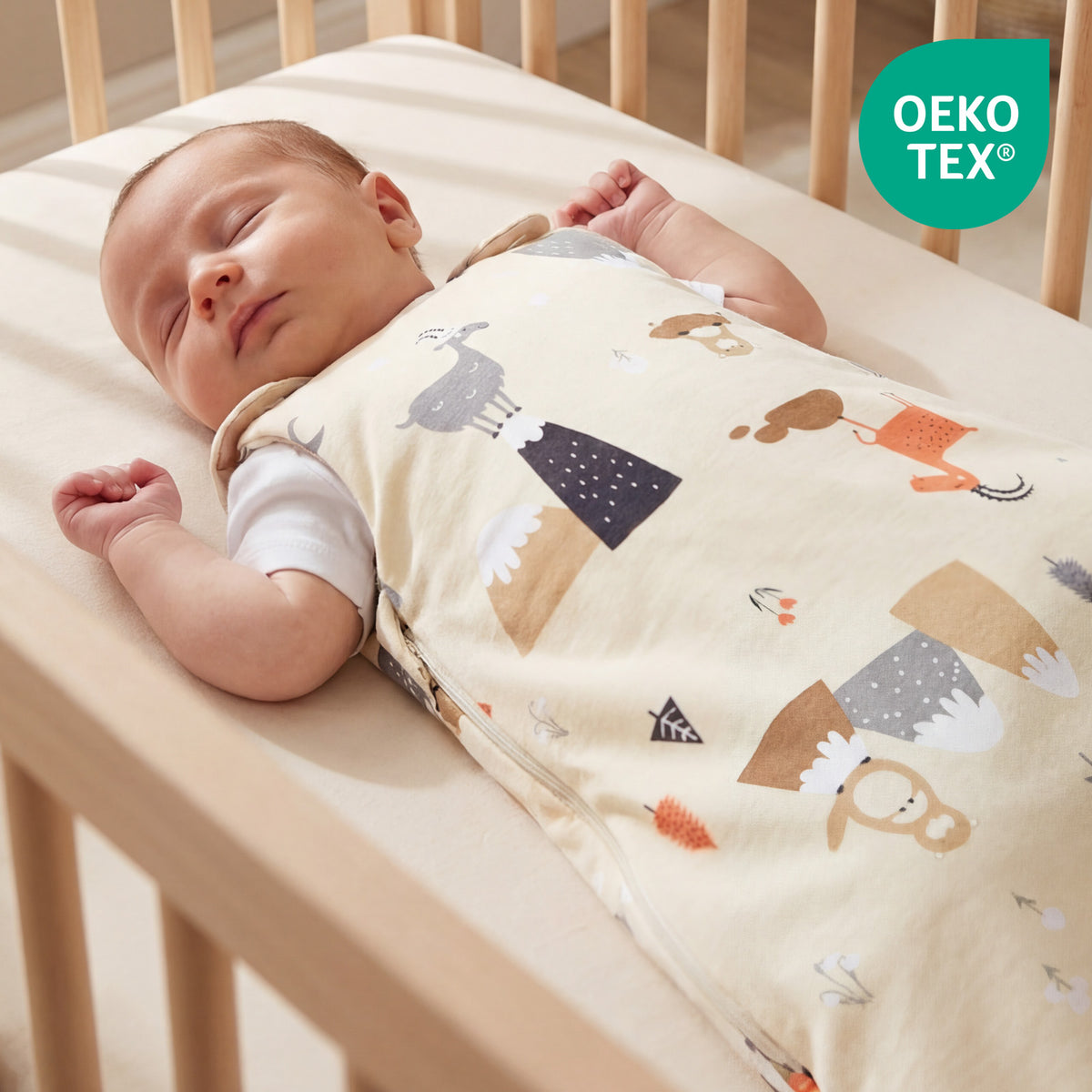 Babyschlafsack 2.5 TOG_Bergtiere_OEKOTEX_1205