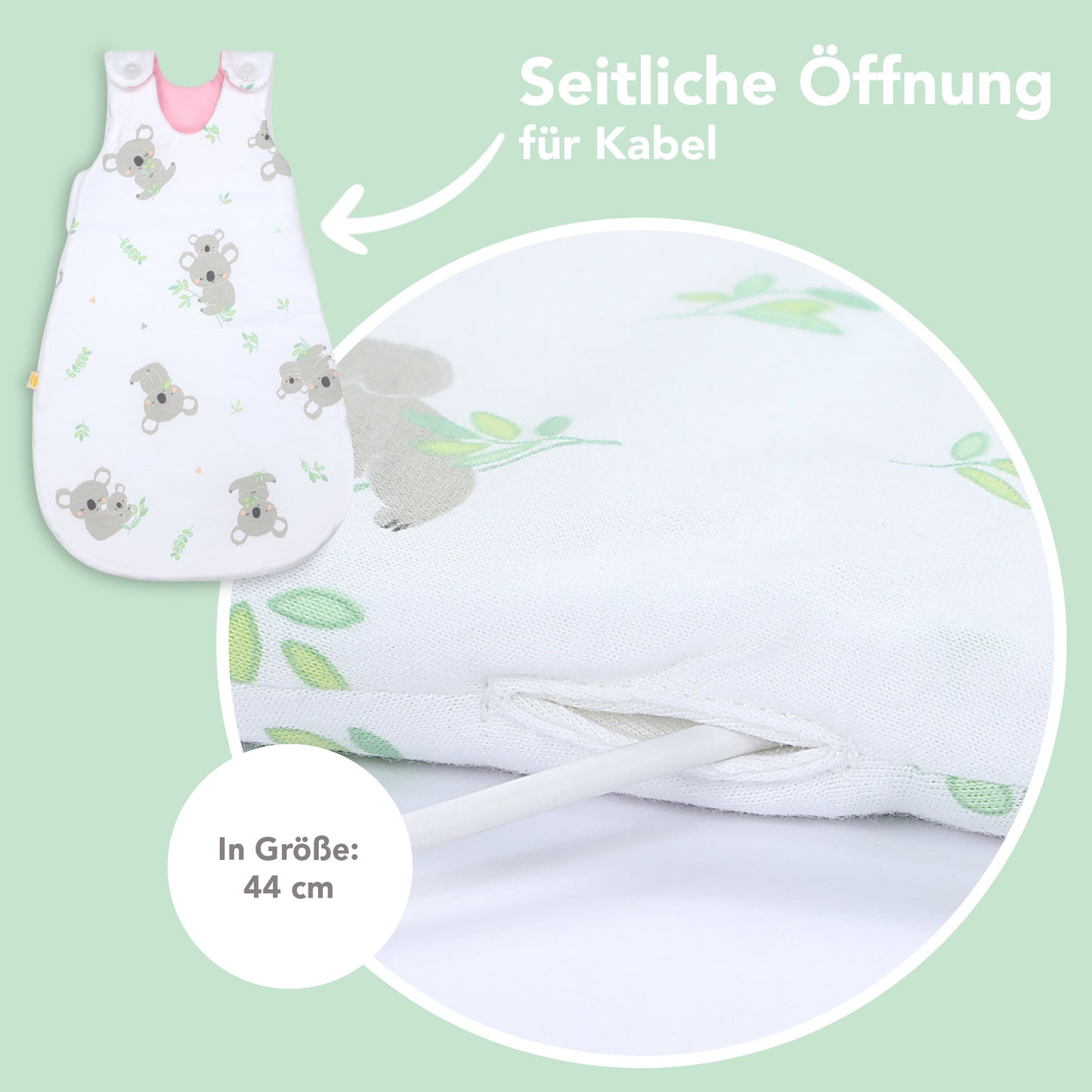 Babyschlafsack 2.5 TOG_Koala_Detailaufnahme3_1205