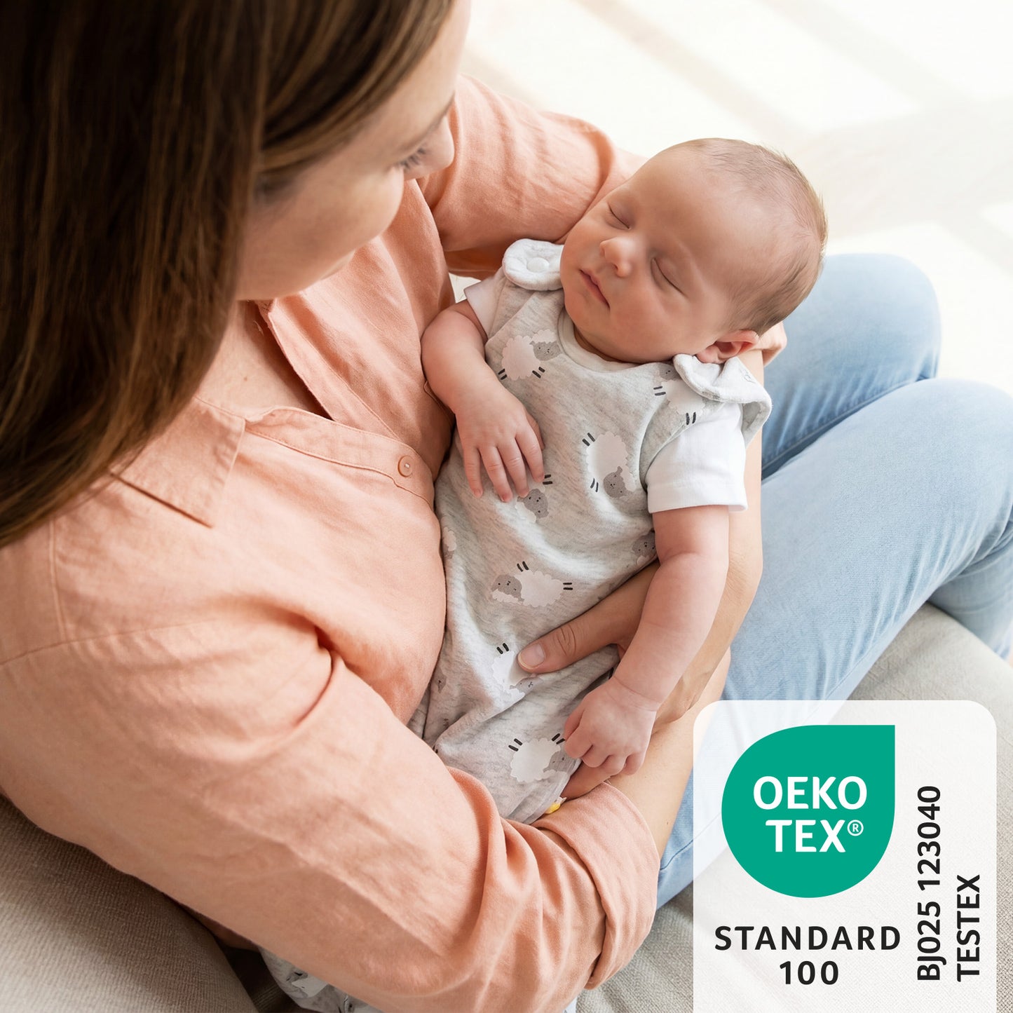 Babyschlafsack 2.5 TOG_Schäfchen_OEKOTEX_1205