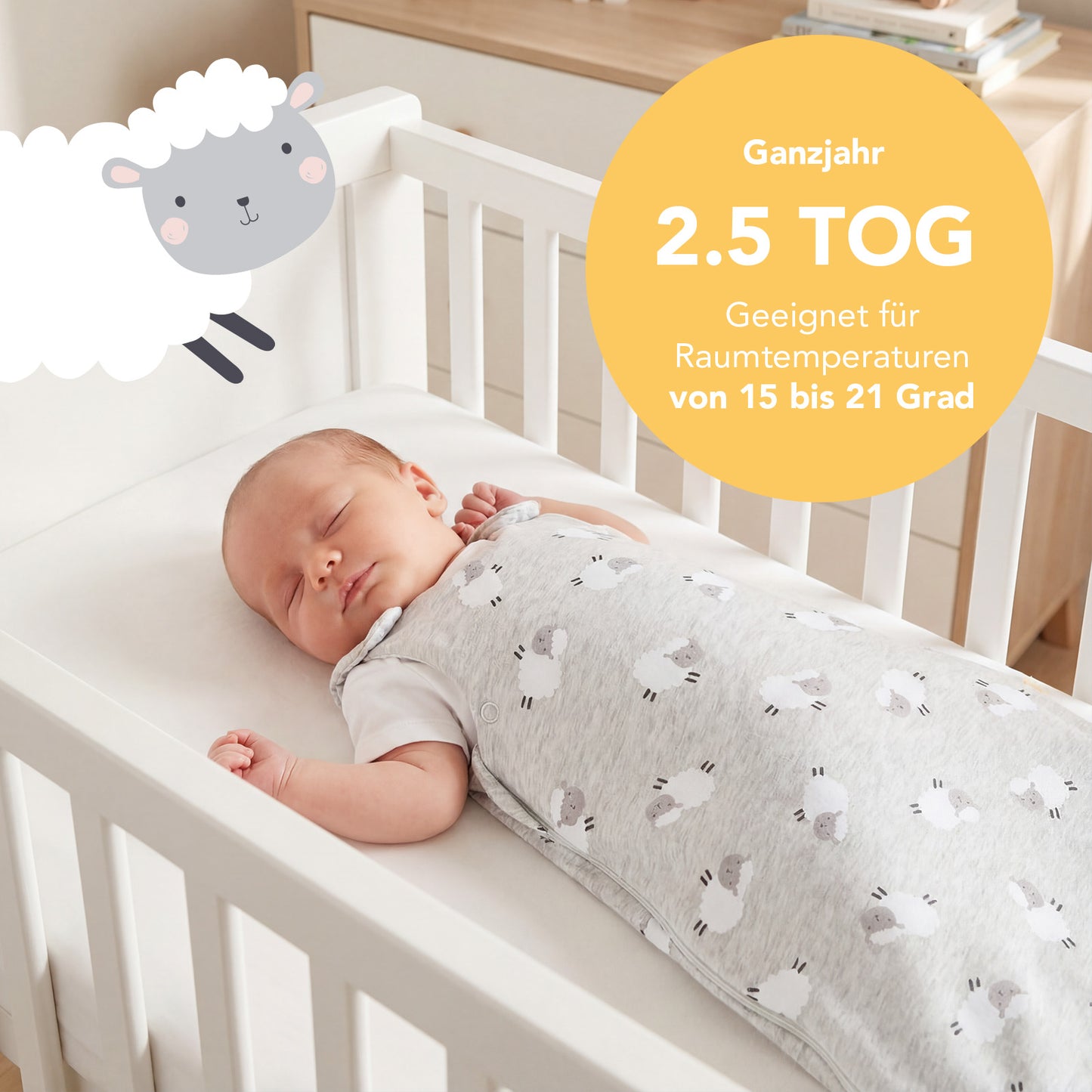 Babyschlafsack 2.5 TOG_Schäfchen_TOG_1205