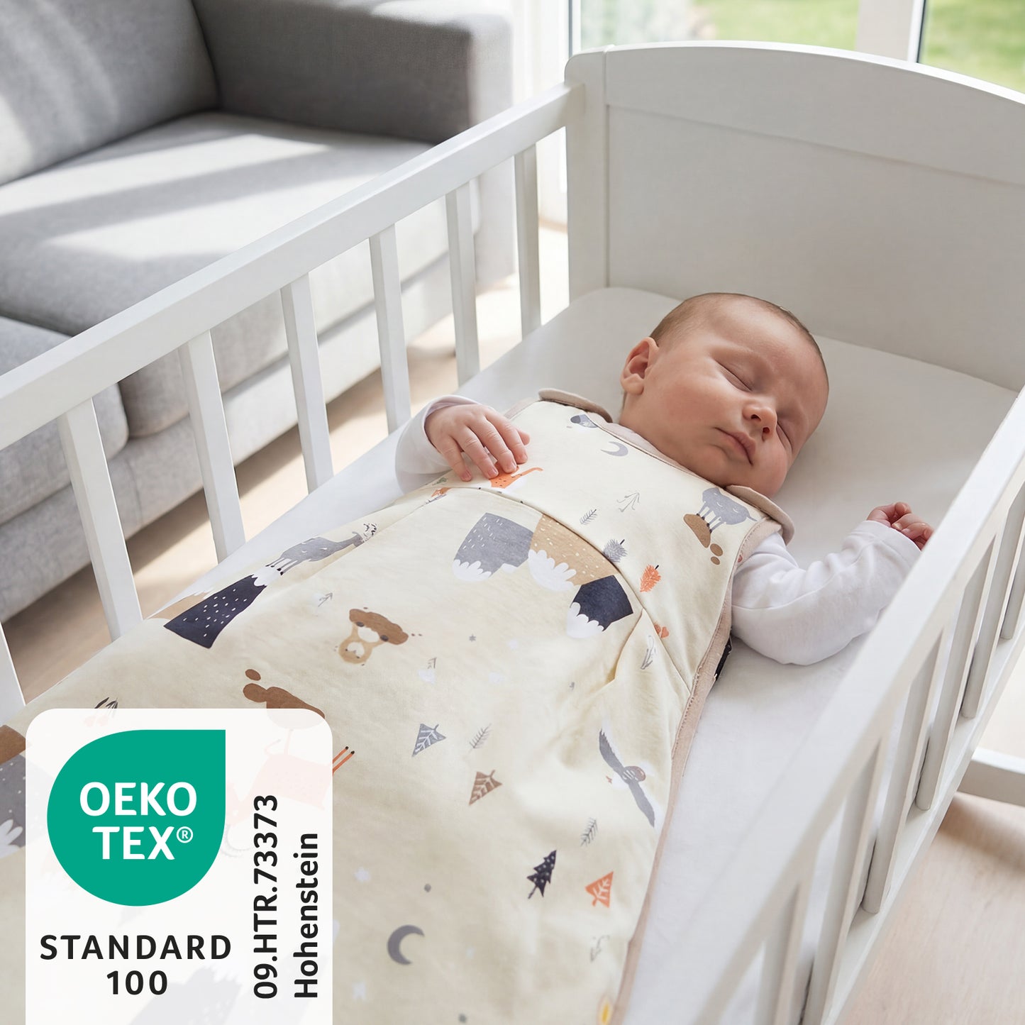 Babyschlafsack 2.5 TOG_Bergtiere_OEKOTEX_1205