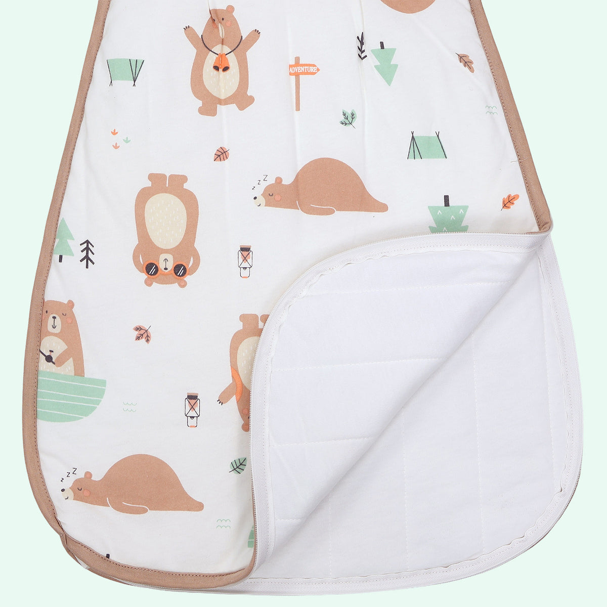 Babyschlafsack 2.5 TOG_Entdecker Bär_Detailaufnahme_1205