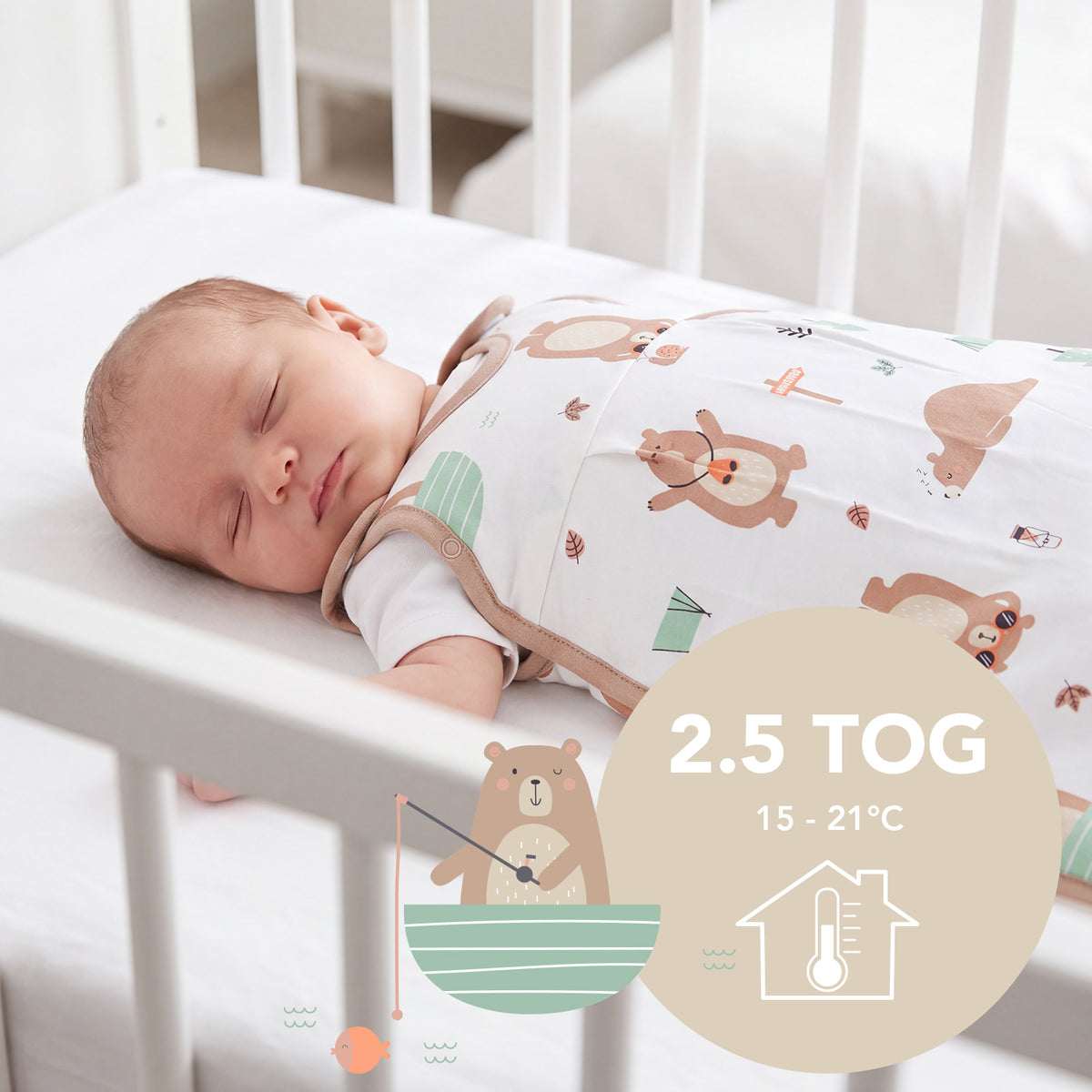 Babyschlafsack 2.5 TOG_Entdecker Bär_TOG_1205
