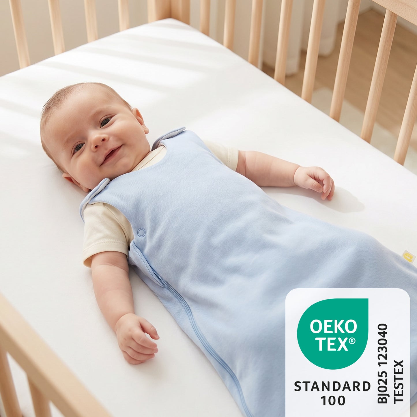 Babyschlafsack 1.0 TOG_Blue Ice_OEKOTEX_1206