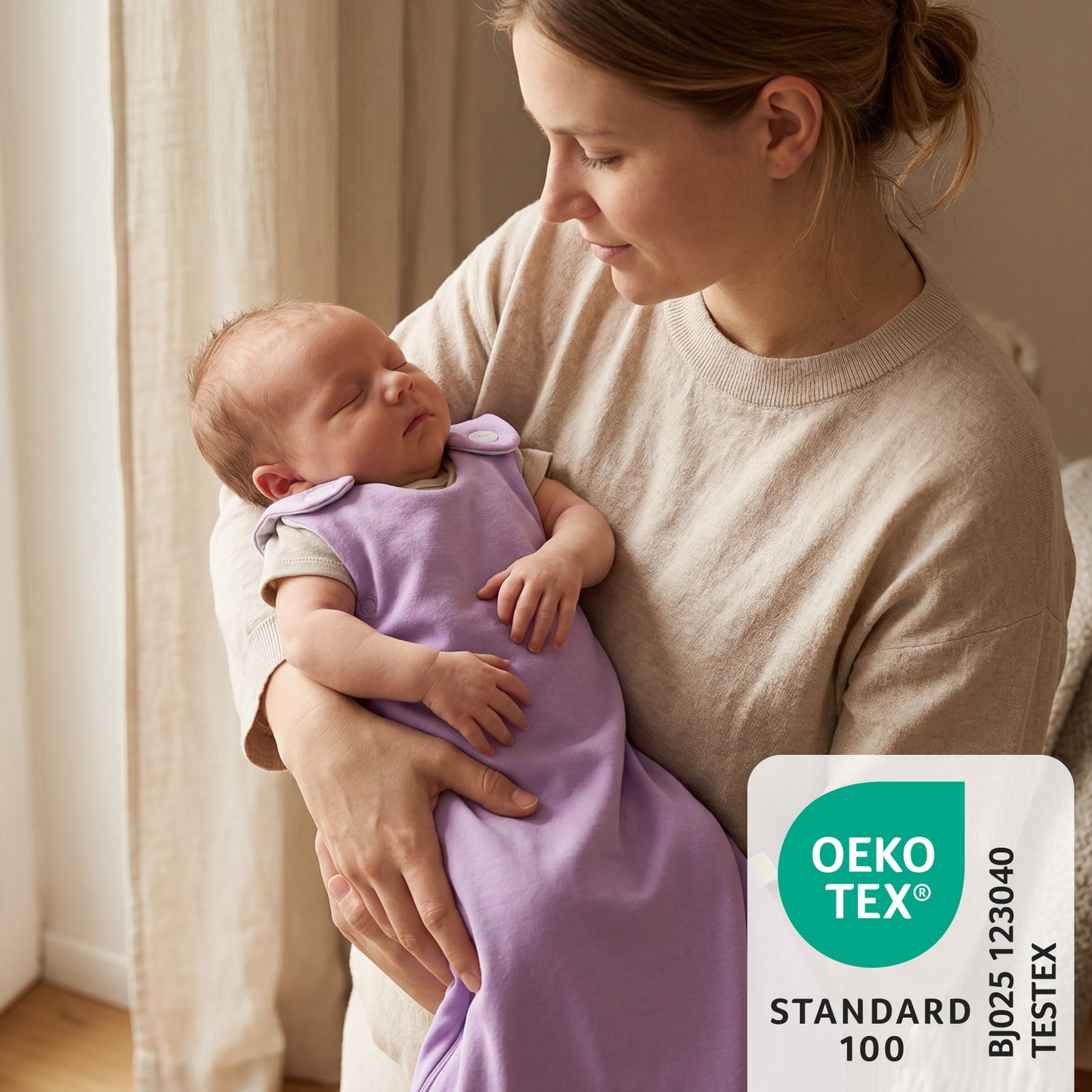 Babyschlafsack 1.0 TOG_Lavendel_OEKOTEX_1206